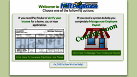 What Mrpaystubs.com website looked like in 2021 (2 years ago)