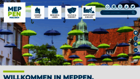 What Meppen.de website looked like in 2021 (2 years ago)