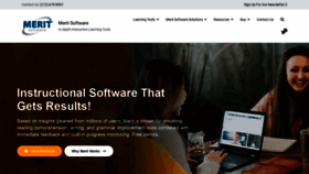 What Meritsoftware.com website looked like in 2021 (2 years ago)