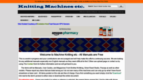 What Machineknittingetc.com website looked like in 2021 (2 years ago)