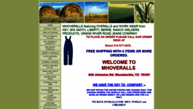 What Mhoveralls.com website looked like in 2021 (2 years ago)