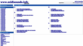 What Midisounds.info website looked like in 2021 (2 years ago)