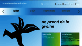 What Maisondesmetallos.paris website looked like in 2021 (2 years ago)
