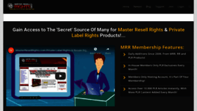What Masterresellrights.com website looked like in 2021 (2 years ago)
