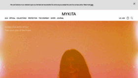 What Mykita.com website looked like in 2021 (2 years ago)