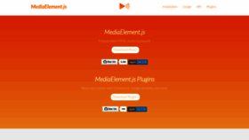 What Mediaelementjs.com website looked like in 2021 (3 years ago)