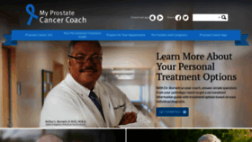 What Myprostatecancercoach.org website looked like in 2021 (2 years ago)