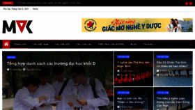 What Mvk.vn website looked like in 2021 (2 years ago)