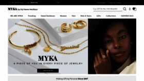 What Myka.com website looked like in 2021 (2 years ago)