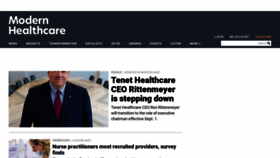 What Modernhealthcare.com website looked like in 2021 (2 years ago)