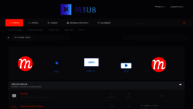 What M3u8.cz website looked like in 2021 (2 years ago)