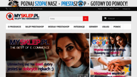 What Mysklep.pl website looked like in 2021 (2 years ago)
