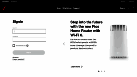 What Myverizon.com website looked like in 2021 (2 years ago)