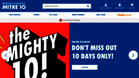 What Mitre10.com.au website looked like in 2021 (2 years ago)