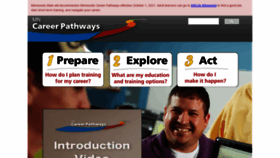 What Mncareerpathways.org website looked like in 2021 (2 years ago)