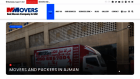 What Mmovers.ae website looked like in 2021 (2 years ago)