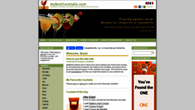 What Mybestcocktails.com website looked like in 2021 (2 years ago)