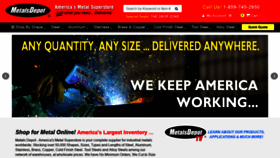 What Metalsdepot.com website looked like in 2021 (4 years ago)