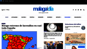 What Malagaldia.es website looked like in 2021 (2 years ago)