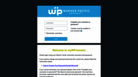 What Mywpclasses.warnerpacific.edu website looked like in 2021 (2 years ago)