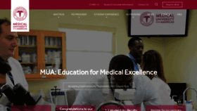 What Mua.edu website looked like in 2021 (2 years ago)