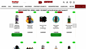 What Monstervape.de website looked like in 2021 (2 years ago)