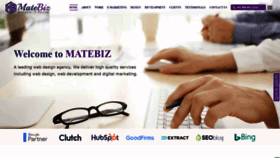 What Matebiz.com website looked like in 2021 (2 years ago)