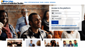 What Moodle.sobercollege.com website looked like in 2021 (2 years ago)