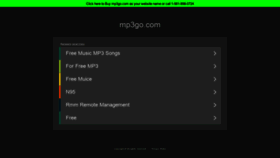 What Mp3go.com website looked like in 2021 (2 years ago)