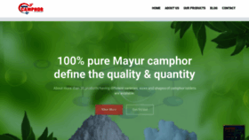 What Mayurcamphor.com website looked like in 2021 (2 years ago)