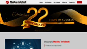 What Madhuinfotech.com website looked like in 2021 (2 years ago)