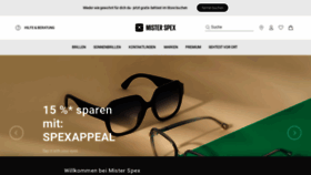 What Misterspex.de website looked like in 2021 (2 years ago)
