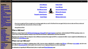 What Mklinux.org website looked like in 2021 (2 years ago)