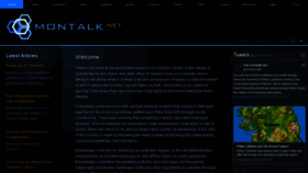 What Montalk.net website looked like in 2021 (2 years ago)