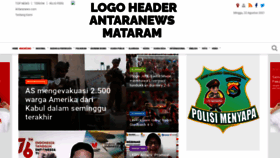 What Mataram.antaranews.com website looked like in 2021 (2 years ago)