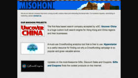 What Misohoni.com website looked like in 2021 (2 years ago)