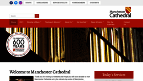 What Manchestercathedral.org website looked like in 2021 (2 years ago)