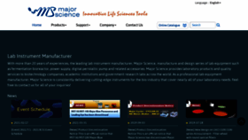 What Majorsci.com website looked like in 2021 (2 years ago)