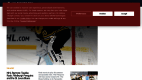 What Mynhltraderumors.com website looked like in 2021 (2 years ago)
