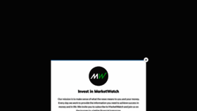 What Marketwatch.com website looked like in 2021 (2 years ago)