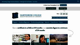 What Martinsburgcollege.edu website looked like in 2021 (2 years ago)