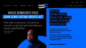 What Moveon.org website looked like in 2021 (2 years ago)