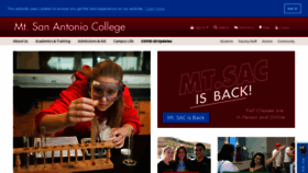 What Mtsac.edu website looked like in 2021 (2 years ago)