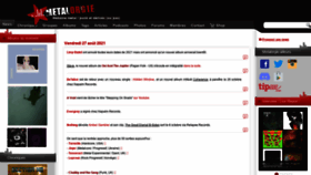 What Metalorgie.com website looked like in 2021 (2 years ago)