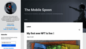 What Mobilespoon.net website looked like in 2021 (2 years ago)