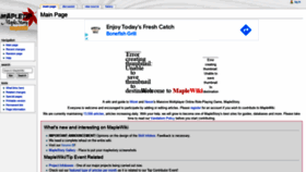 What Maplewiki.net website looked like in 2021 (2 years ago)