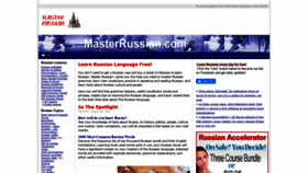 What Masterrussian.com website looked like in 2021 (2 years ago)