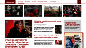 What Marxist.com website looked like in 2021 (2 years ago)