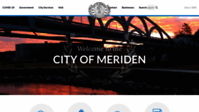What Meridenct.gov website looked like in 2021 (2 years ago)