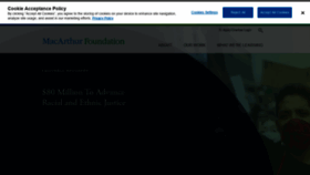 What Macfdn.org website looked like in 2021 (4 years ago)